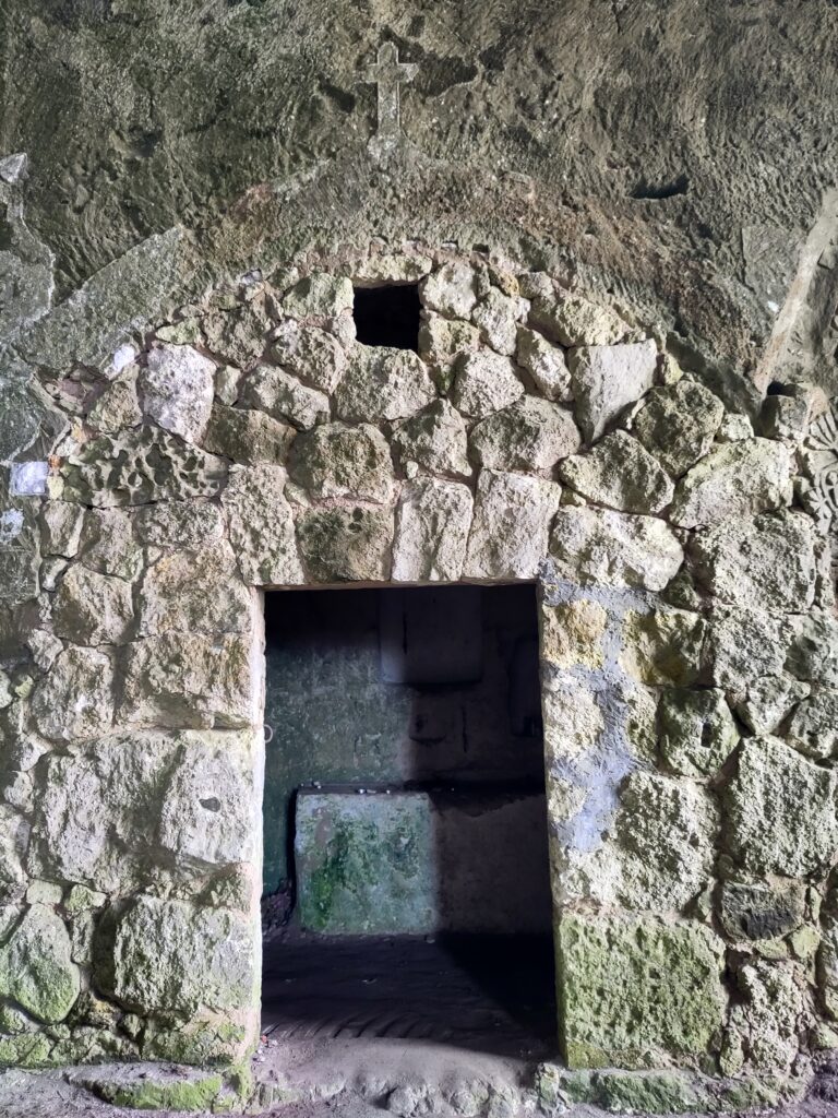 entrance to the cave of la mare de mare deu