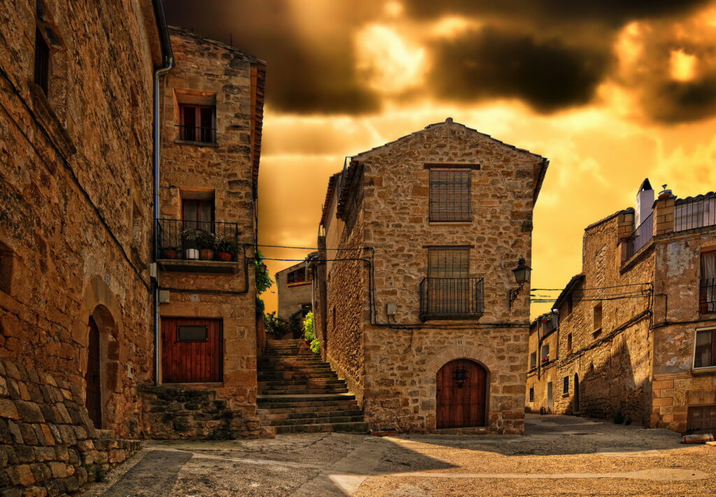 sunset in calaceite