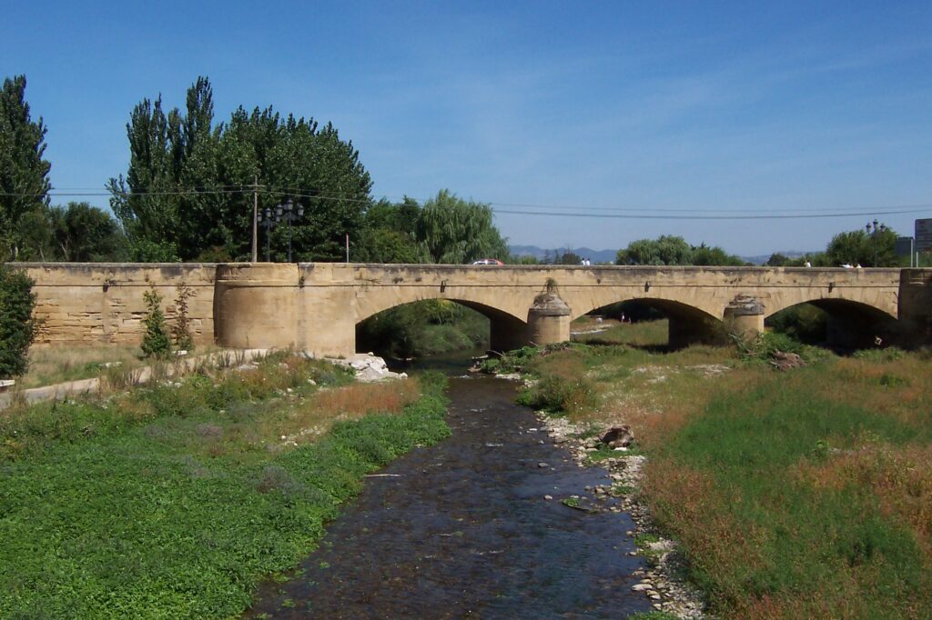 Old bridge over the River Oja
