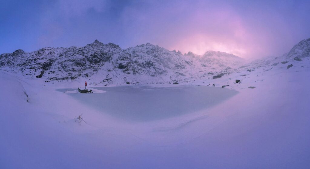 snow in the Sierra de Gredos mountains