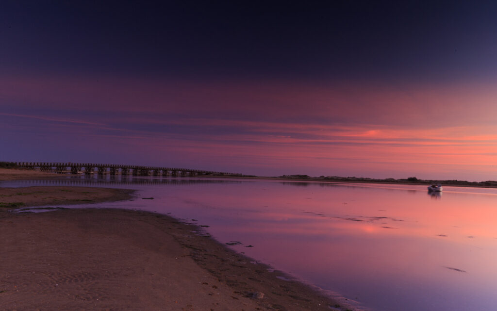 atardecer en isla cristina