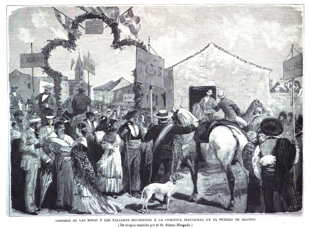 19th-century drawing of Alosno