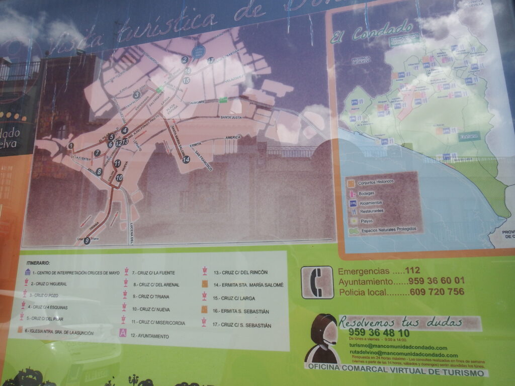 Bonares tourism map