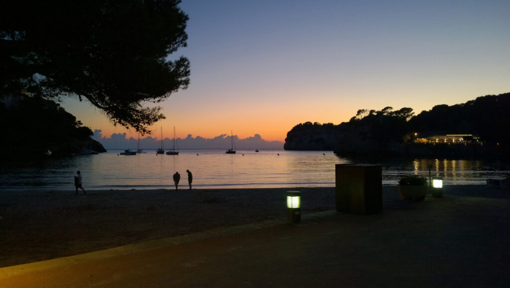 sunset at Cala Galdana