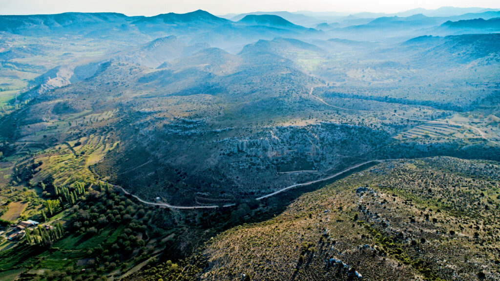 vista aerea de los yacimientos en nerpio