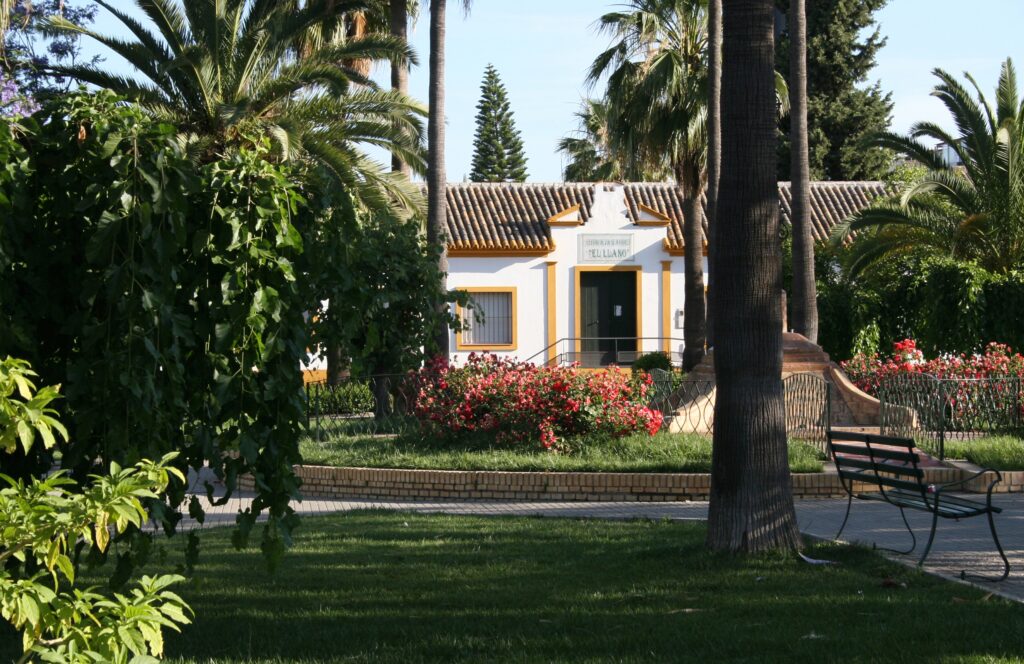 Plaza del Llano Rociana in spain