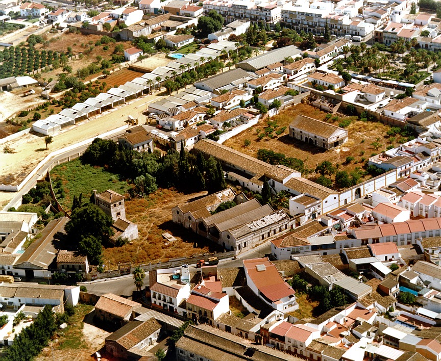 aerial photo of the wineries in Rociana