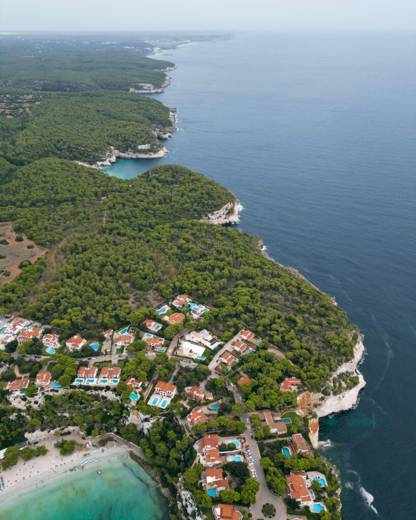 Cala Galdana coastline