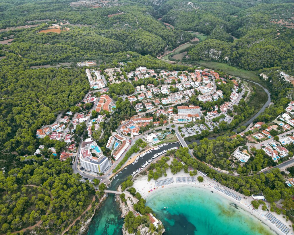 population centre in Cala Galdana