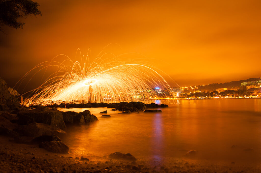 fuegos artificiales en S’Agaró