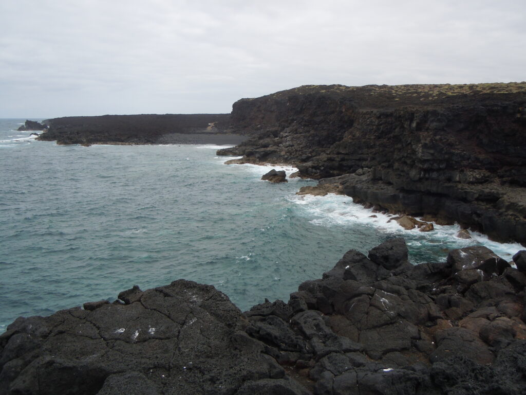 acantilados en playa de el paso