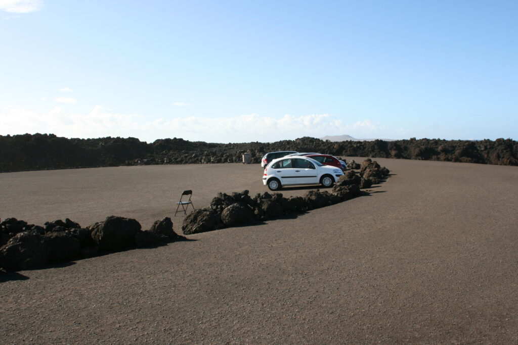 aparcamiento en los hervideros