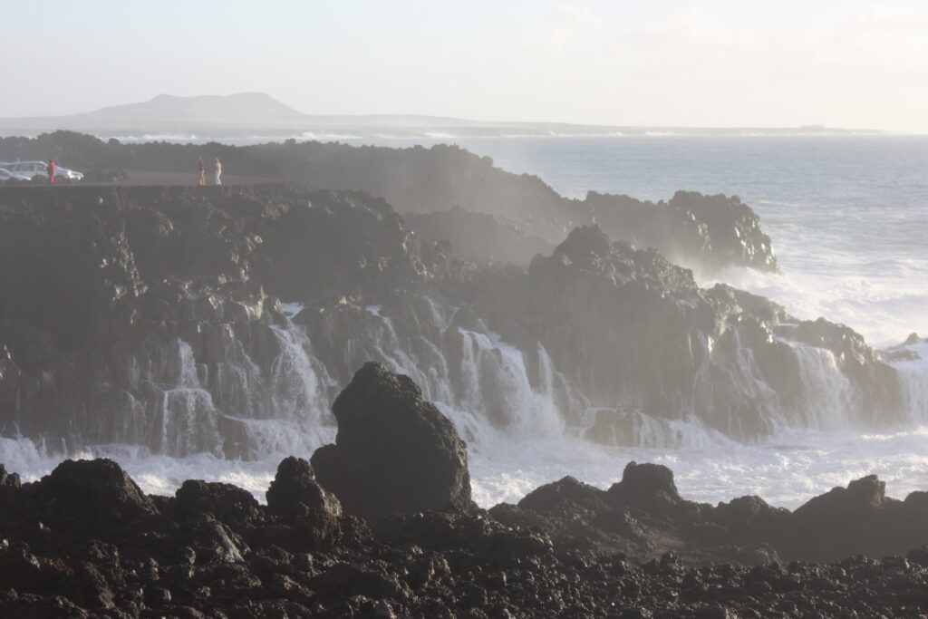 marea alta en los hervideros