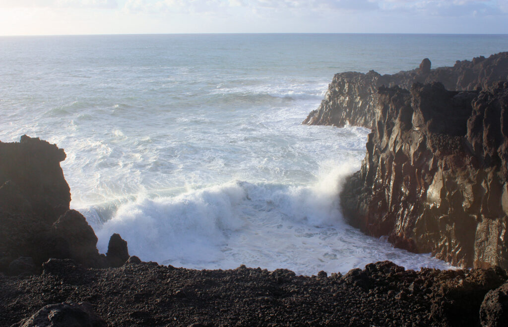oleaje bravo en los hervideros