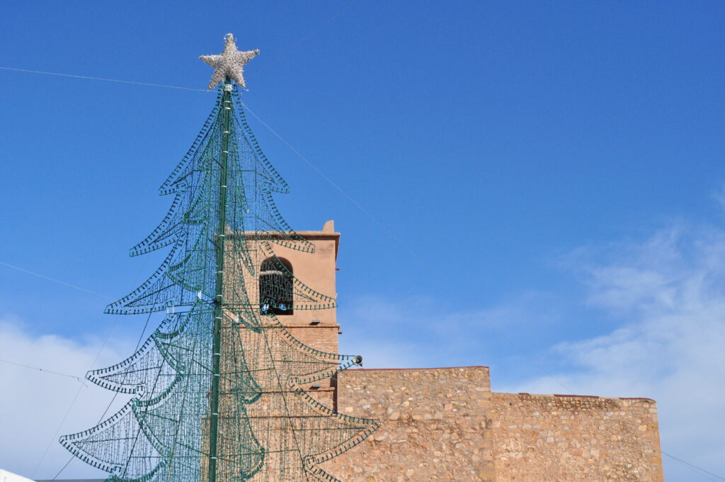 decoracion navideña en mojacar