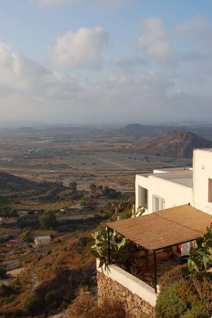 mirador desde una casa de mojacar