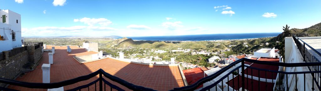mirador del castillo en mojacar